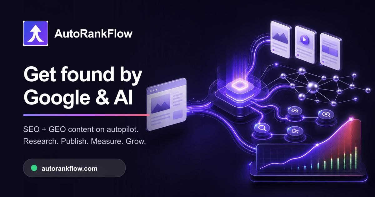 AutoRankFlow automated SEO and AI visibility platform